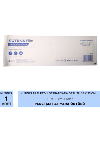 Kuteks Film Pedli Şeffaf Yara Örtüsü 10 X 35 Cm 1 Adet