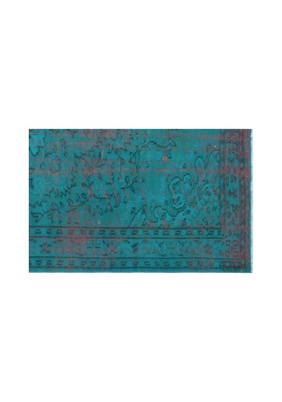 El Dokuması Vintage Yün-pamuk Turkuaz Halı 28928 149 X 236 Cm