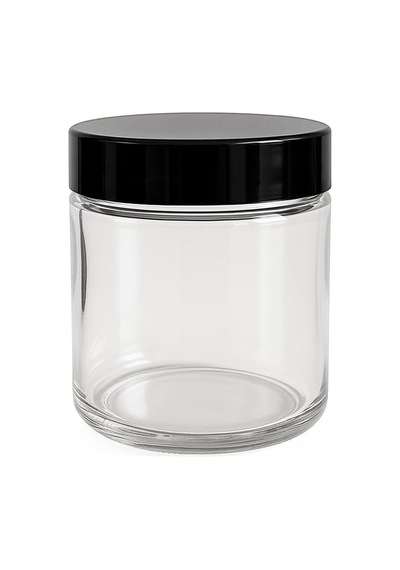 100 Ml Cam Kavanoz Şeffaf 100 Cc Krem Kavanozu Siyah Kapaklı Kozmetik Kavanoz 6 Adet Açık Yeşil - Beyaz