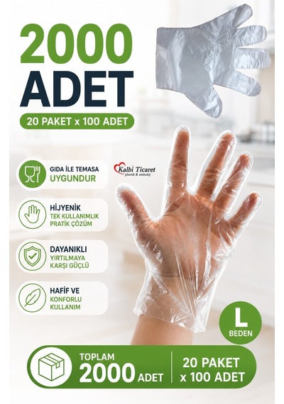 Şeffaf Eldiven 2000 Adet Hışır Poşet Eldiven Kullan At Tek Kullanımlık Eldiven