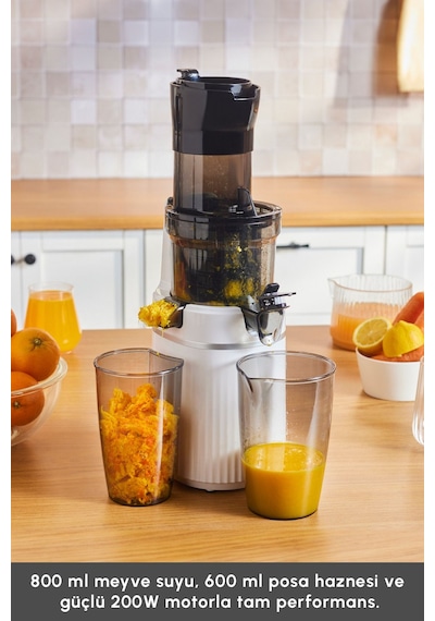 Karaca Fresh Press Slow Juicer Yavaş Sıkım Katı Meyve Sıkacağı