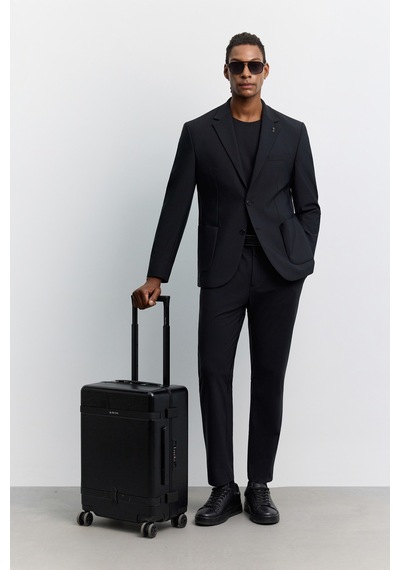 Avva Erkek Siyah Mono Yaka Kırışmayan Teknik Kumaş Comfort Slim Fit Ceket A62y4009 Avva Erkek Siyah Mono Yaka Kırışmayan Teknik Kumaş Comfort Slim Fit Ceket A62y4009
