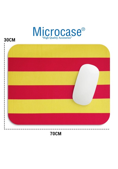 Microcase Taraftar Serisi Konforlu Kaymaz Taban Oyuncu Mousepad 70x30cm Al5311 Siyah-beyaz