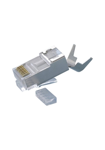 Cat 7 - Cat7 Ftp Rj45 Konnektör-Metal Ethernet Konnektörü-10Gbps