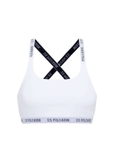 U.S. Polo Assn. Kadın Beyaz Çapraz Askılı Büstiyer 66117