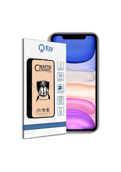 Apple Uyumlu   iPhone 11 ile Tam Kaplayan Esnek Nano Mat Seramik Ekran Koruyucu