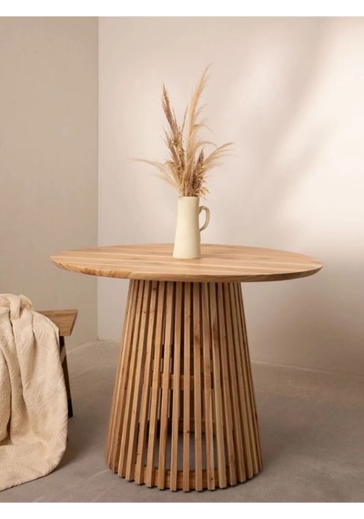 Wood Wooden Mantar Yan Sehpa Mushroom Side Table Ahşap