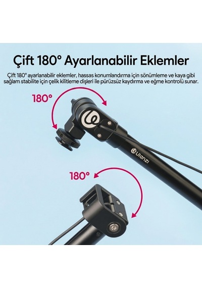 Ulanzi Zj08 Cold Shoe Mikrofon Uzatma Kolu Ayarlanabilir Boom Arm - S008