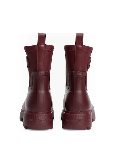 Tommy Hilfiger Th Stamp Warm Ankle Raın Boot Kadın Kırmızı Bot - Fw0fw09544
