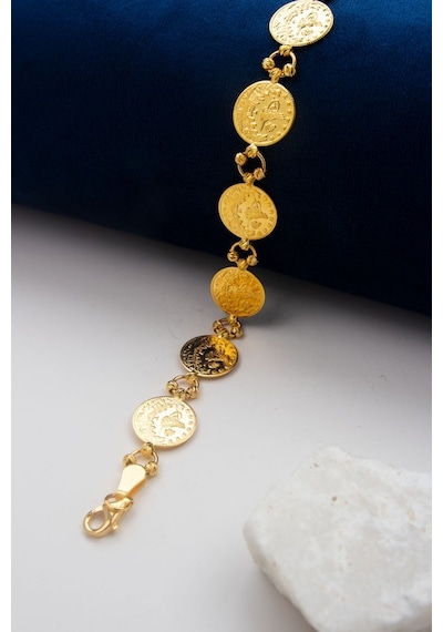 22 Ayar 1,2cm Reşatlı 9,8 Gram Altın Kadın Bileklik