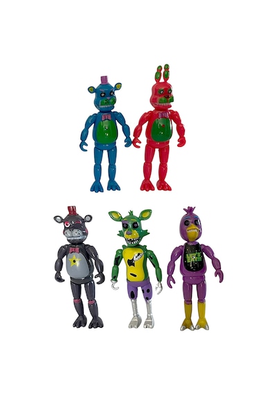 Five Night At Freddys Renkli Freddy Karakter Seti 5li 15cm