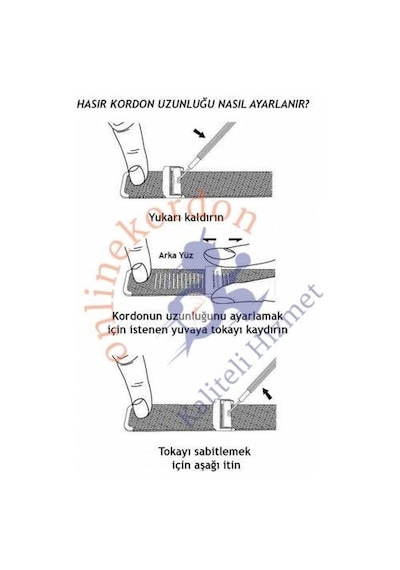 Hasır Örme Metal Renk Kalın Spor Kordon