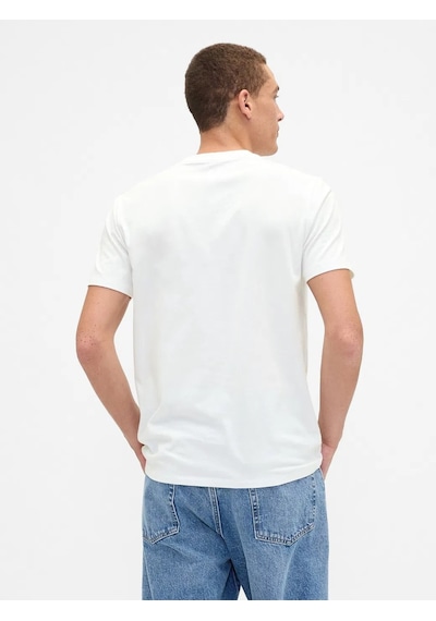 Gap V-frch Mını Logo Tee Beyaz