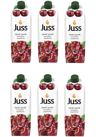 Juss Vişne Meyveli İçecek 1 Lt X 6 Adet