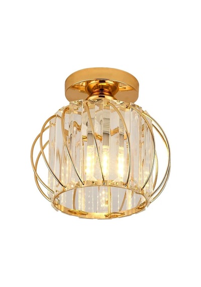 Luna Lighting Luxury Plafonyer Gold Kristal Taşlı Avize LUNA-EG-1G Gold