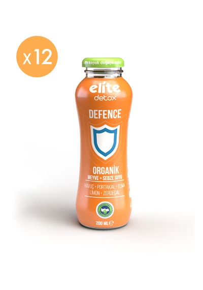 12'li Organik Defence %100 Meyve-sebze Suyu 200 Ml