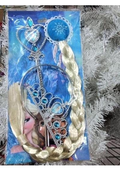 Karlar Ülkesi Frozen Elsa Anna Sihirli Asa Saç Ve Taç Seti Karlar Ülkesi Genel