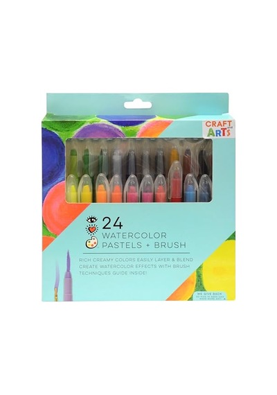 24'lü Watercolor Pastel Ve Fırça 4124 0