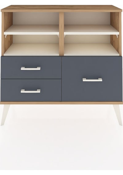 Arges Şifonyer 4 Raflı 3 Çekmeceli 88x30x80 Çam-aytaşı/antrasit Aytaşı/antrasit Arges Şifonyer 4 Raflı 3 Çekmeceli 88x30x80 Çam-aytaşı/antrasit Aytaşı/antrasit