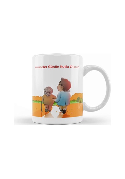 Anneler Günü Annelere Hediye 05 Kupa Bardak Porselen Karışık