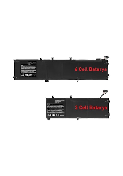 Dell Uyumlu Xps 15-9550, Rrcgw P56f Bataryası, Pili - 6 Cell - 58wh / Rdl-199