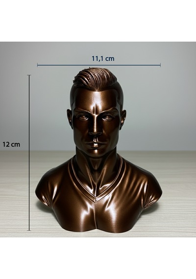 Riva Self Cristiano Ronaldo Cr7 Koleksiyonluk Dekoratif Büst Biblo - 12 Cm