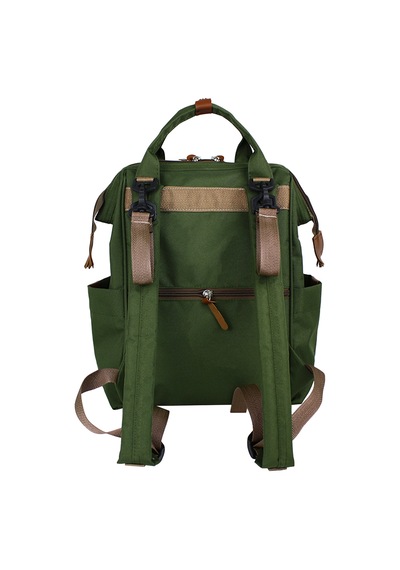 Stylo Monaco Baby Bag Baskılı Anne Bebek Bakım ve Sırt Çantası Haki