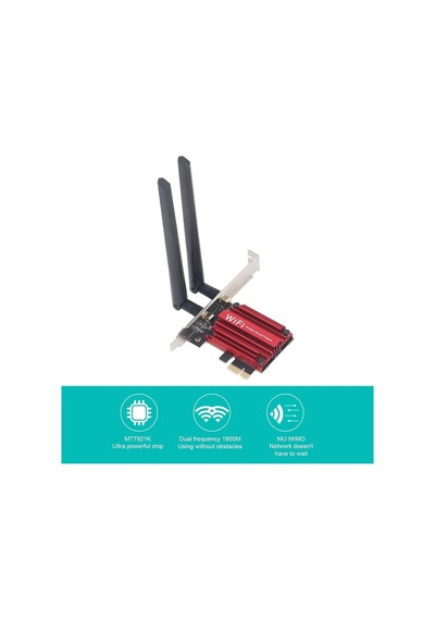 Kablosuz Ağ Kartı, Yazıcı Için 10 11 Için Bluetooth5.2 Pcıe Kablosuz Ağ Kartı