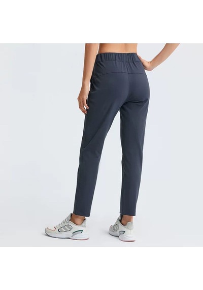 Move Yoga Pantolon Yüksek Bel Bağcıklı Rahat Kesim Spor & Günlük Alt Antrasit Gri