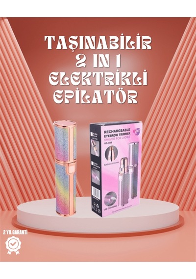 Paslanmaz Çelik Bıçaklı Usb Epilatör Kaş, Üst Dudak Ve Çene Tüy
