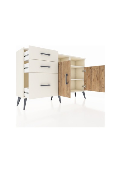 Arges Konsol 4 Raflı 3 Çekmeceli 2 Kapaklı 132x30x83 Aytaşı-çam/aytaşı Çam/aytaşı Arges Konsol 4 Raflı 3 Çekmeceli 2 Kapaklı 132x30x83 Aytaşı-çam/aytaşı Çam/aytaşı