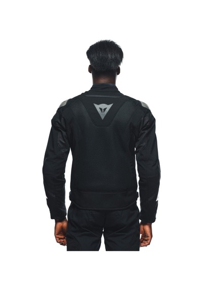 Dainese Energyca Air Black Fluo Red Tekstil Mont Siyah