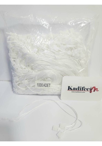 Paşateks-kilitli Etiket Ipi 1.000 Adet -beyaz