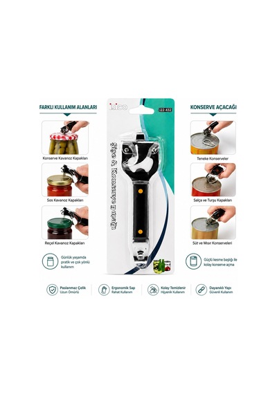 İbico İ22-432 Çok Amaçlı Konserve Ve Kapak Açacak- 12'li Paket Diğer