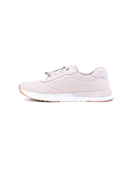 Stato Wex Hakiki Deri Kadın Sneaker Günlük Rahat Hafif Şehir Stili Ayakkabı Gri Cilt