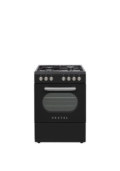 Vestel Retro SF 84011 DG 4 Gözü Solo Fırın Siyah