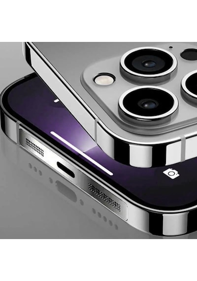 Apple İphone 12, 13, 14, 15, 16 Pro Max, Pro, Plus Uyumlu Metal Toz Geçirmez Sticker Kulaklık Hoparlör Deliği Anti Toz Önleyici Siyah