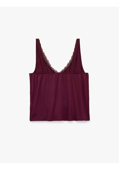 Koton Tanktops Bordo 7wlk90006mk