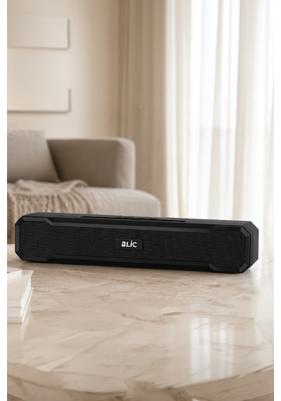 Blic Bls-85 Bluetooth 5.4 Masaüstü Soundbar Hoparlör Siyah, Telefon Standlı, 1500 Mah Şarjlı, Usb Ve