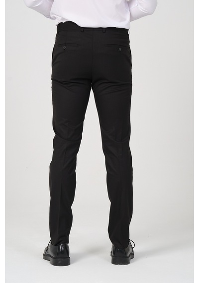 Slim Fit Erkek Kumaş Pantolon Siyah