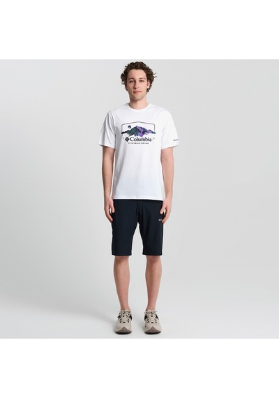 Columbia Explore Outdoors Ss Erkek Beyaz T-shirt 9110831100 Beyaz