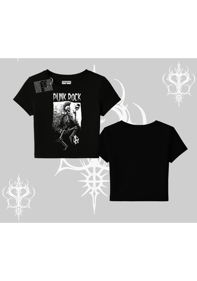 Startmore Startmore Babby Tee Tshirt Punk Rock Chaos Skeleton Riot Siyah Startmore Startmore Babby Tee Tshirt Punk Rock Chaos Skeleton Riot Siyah