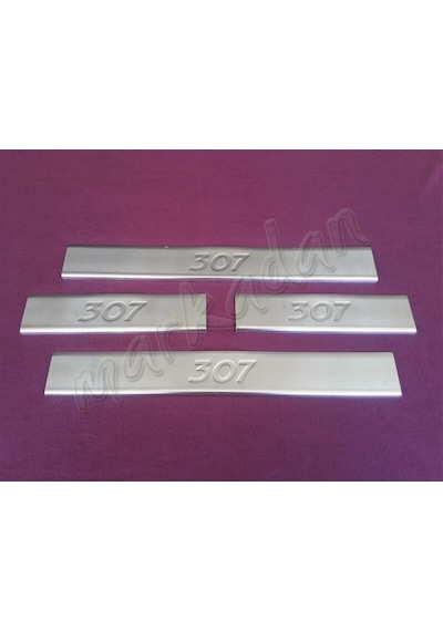 Woc Chrome Peugeot 307 Krom Kapı Eşiği 2001-2008 4 Parça  Paslanma