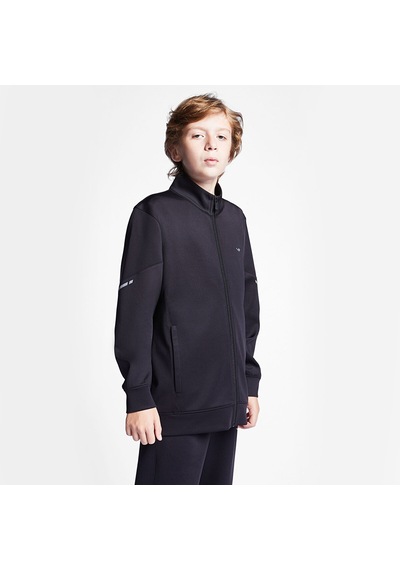 Lescon Siyah Çocuk Fermuarlı Sweatshirt 25s-3249-25n