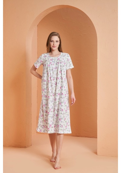 Ang Butik Pjs 27161 Kadın Gecelik Ekru
