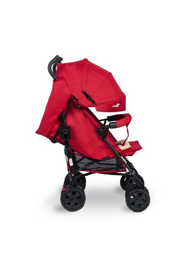 Comfymax Tam Yatar Baston Bebek Arabası – Dark Red