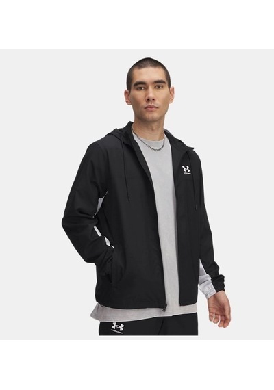 Under Armour Ua Rival Wvn Windbreaker Mens Black / Black / White 1390149-001 Siyah