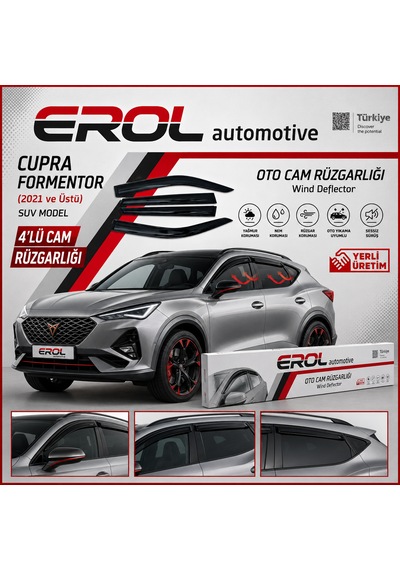 Cupra Formentor 2021 Ve Sonrası 4'lü Suv Cam Rüzgarlığı Siyah