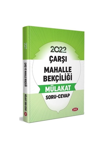 Data Yayınları Çarşı ve Mahalle Bekçiliği Mülakat Soru Cevap