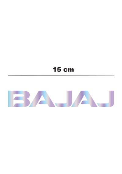 Hologram 15cm Bajaj Sticker Etiket Modeli